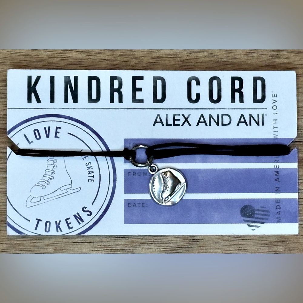 NWT Alex and Ani Kindred Pull Cord Bracelet - Ice Skate